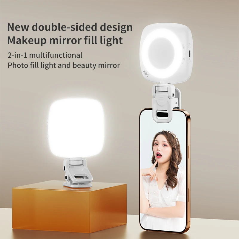 Photo Beauty Makeup - Lampa do selfie do telefonu 2700K-6500K