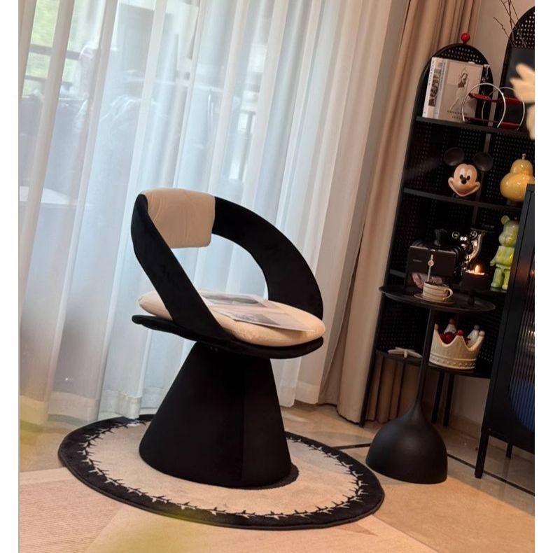 Makeup Beauty Lounge - Lekki luksusowy stołek toaletkowy, obrotowy fotel