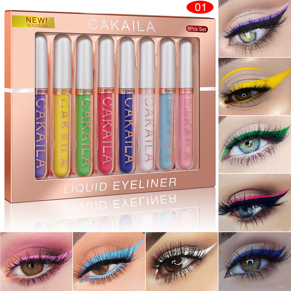 Zestaw 8 kolorowych wodoodporn – Beauty Linasi Makeup recenzja i cena